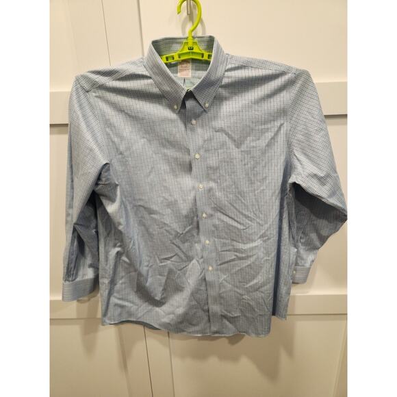 Brooks Brothers Other - Brooks Brothers Shirt Mens 17.5 35 Blue Check Madison Dress Business Preppy